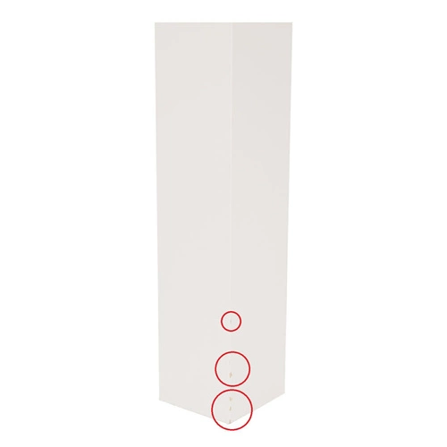 Stůl Ronda 70x100 cm dub zlatý/bílý outlet