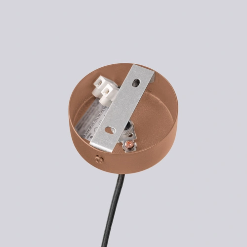 Moderní lustr HALO 6 kávový do obýváku a jídelny, hliník, 64 cm