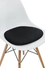 Filcový sedák na jídelní židli Side Chair Intesi černý 36x41 cm