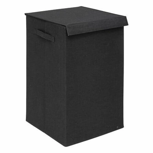 Skládací dvoukomorový koš na prádlo do koupelny Colorama 74 l černý klasický 5five