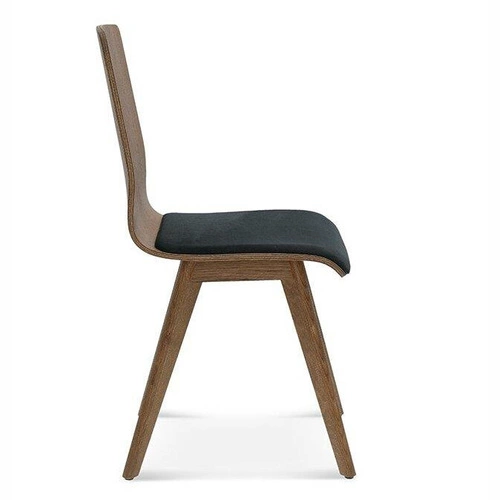 Jídelní čalouněná židle z pravé kůže Fameg Cleo moderní dubová na míru