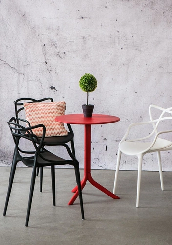 Zimostráz v bílém květináči 38 cm