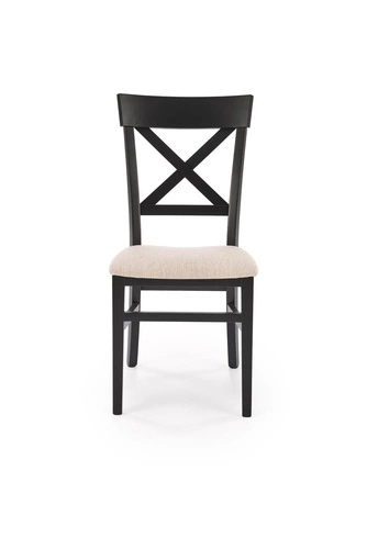 Jídelní židle Tutti Intesi černá dřevěná čalouněná moderní do kuchyně a obýváku