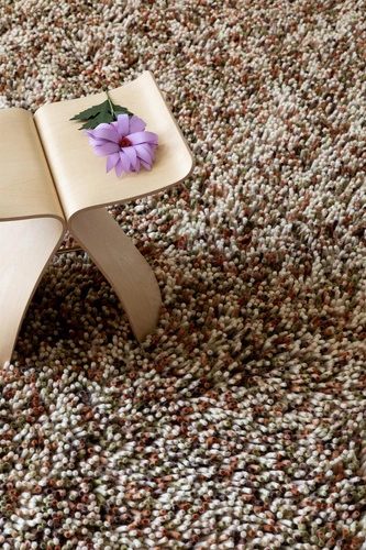 Vlněný shaggy koberec Shaggy Rocks 200x300 oranžovo-zelený moderní do obýváku Carpets&More