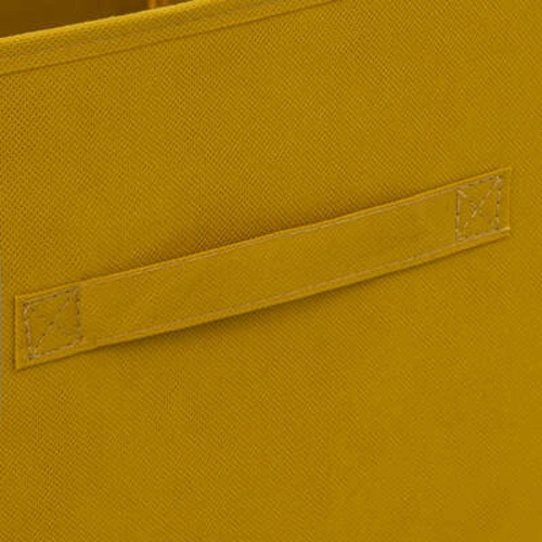 Box / Krabice do regálu hořčice 31x31x31cm