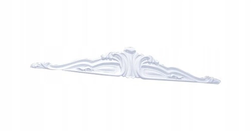 Koruna ke skříni Diamante bílá moderní pro 3dveřovou a 4dveřovou skříň