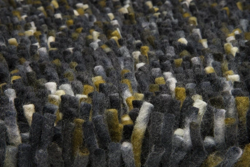 Vlněný koberec shaggy Shaggy Rocks modrý 250x350 moderní do obýváku Carpets&More