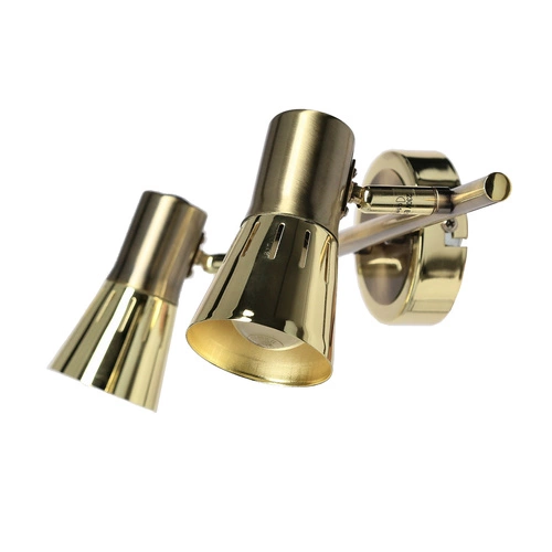 Stropní svítidlo Arena zlaté nastavitelné 2bodové do obýváku a ložnice moderní