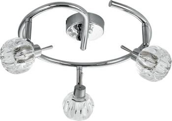 Spirálová stropní lampa Bombola 3x40W G9 chrom bez žárovek