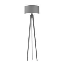 Podlahová lampa Miami stínidlo šedé stojan popelavý