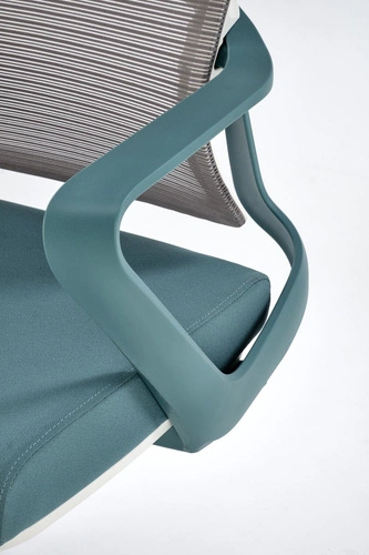 Ergonomická kancelářská židle Belm tyrkysová s podhlavníkem a područkami k psacímu stolu Intesi
