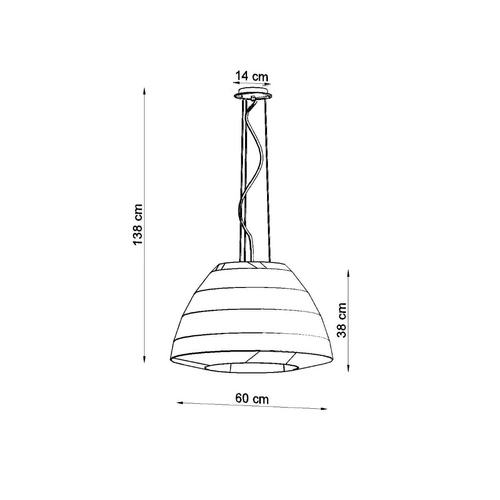 Lustr BELLA 60 černý moderní lustr do obýváku a jídelny 3bodový