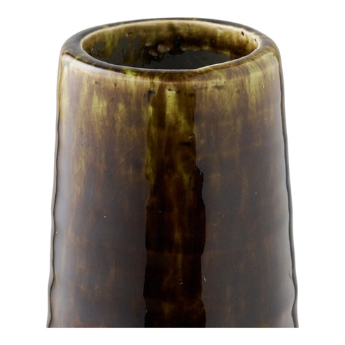 Keramická váza Cali hnědá 39 cm vysoká váza na květiny do obýváku