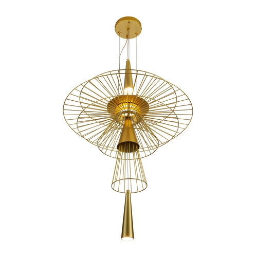 Závěsné svítidlo SUSSO L zlaté kovové 60 cm moderní do obýváku a nad stůl