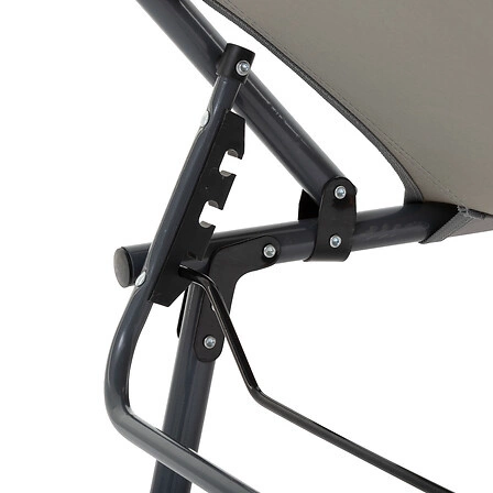 Skládací kovové plážové lehátko Asco Atmosphera šedé na balkon a terasu