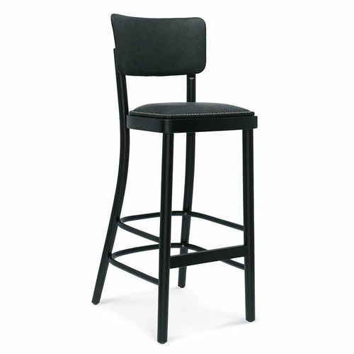 Dřevěný barový stůl s opěrkou Novo FAMEG do kuchyně a jídelny, čalouněný, na míru