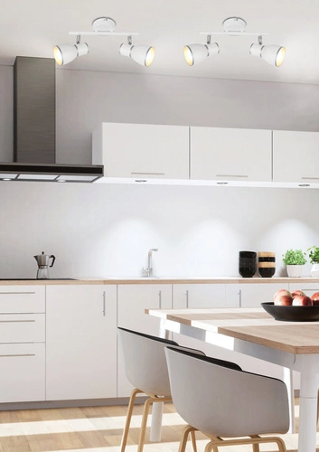 Stropní svítidlo Fido 2x40W E14 bílé+chromové