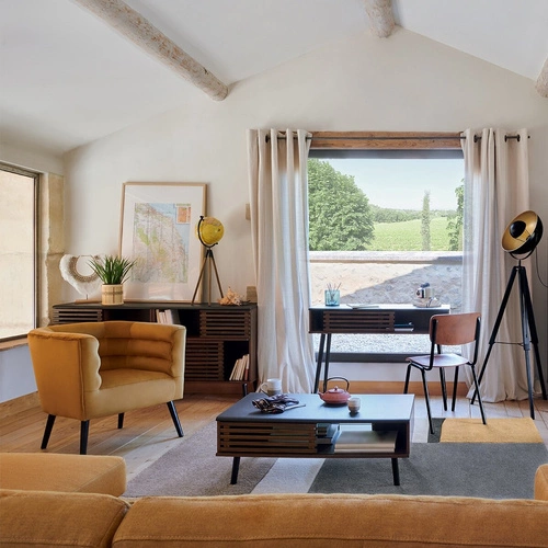 Stojací lampa Lahti černá loftová na trojnožce do obýváku a ložnice Atmosphera