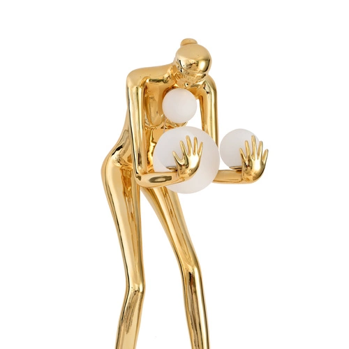Stojací lampa WOMAN-2 GOLD lesklá zlatá 190 cm