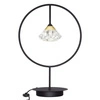 Noční LED lampa glamour Tiffany No. 1 T do ložnice černá ALTAVOLA DESIGN 50 cm
