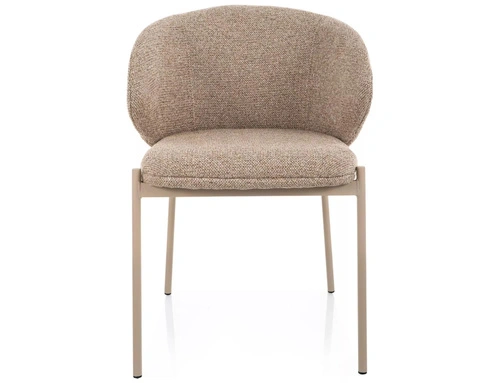 Židle Elsme béžová sametová do jídelny a obýváku moderní