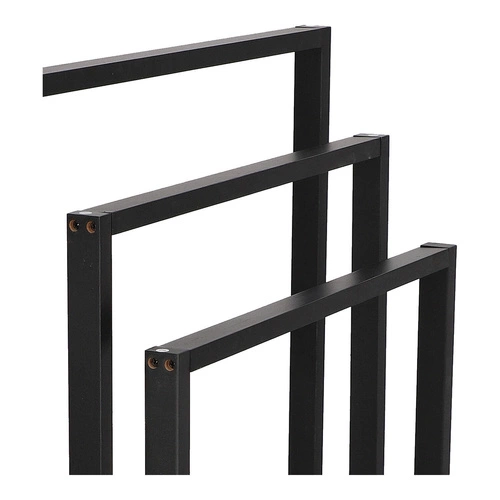 Moderní bambusový stojan na ručníky černý boho 3 ramena 5five simply smart