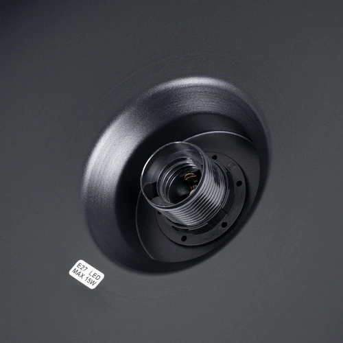 Závěsné svítidlo BILO černé moderní kovové do obýváku a kuchyně 35 cm SOLLUX