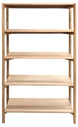 Dřevěná police do obýváku Braidwood bělený dub 160 cm moderní skandinávský Actona