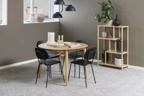 Bambusová knihovna Moso Actona 3 police přírodní do obýváku ve skandinávském stylu