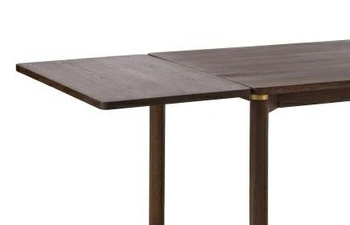 Dodatečná deska Arun espresso 95x50 cm vložka do stolu z dubové dýhy