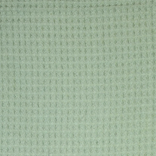 Bavlněná deka Waffle zelená 160x130 cm teplý pléd na pohovku nebo křeslo Intesi