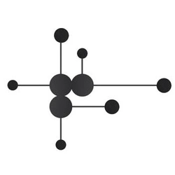 Nástěnné svítidlo CLEX - 6 LED černá 89 cm