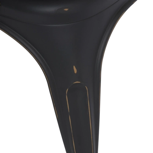 Kovová židle Paris černá industriální do jídelny a kuchyně D2.DESIGN stohovatelná