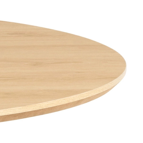 Jídelní kulatý stůl Cadiz 120 cm přírodní dub na černých nohách moderní Actona