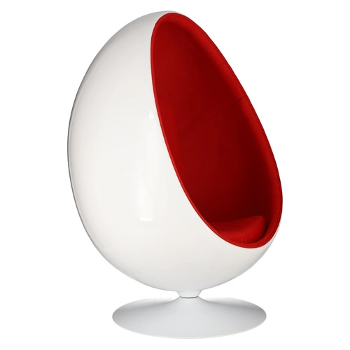 Křeslo vejce Ovalia Chair inspirované Ball Chair moderní otočné do obýváku kanceláře vlna