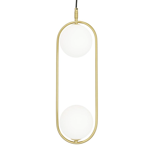 Moderní závěsné svítidlo Cordel sklo mosaz do obýváku a jídelny Candellux