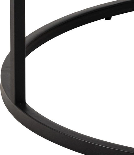 Spiro moderní kulatý konferenční stolek bílý 80 cm do obýváku glamour Actona