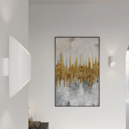 Nástěnné svítidlo Penne 20 cm bílé moderní hliníkové do obýváku a ložnice Sollux Lighting