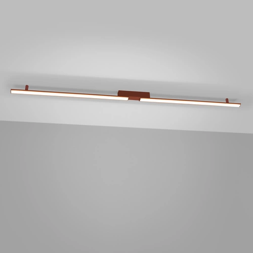 LED stropní svítidlo LAGOM červené moderní do obýváku a kuchyně 4000K Thoro hliník