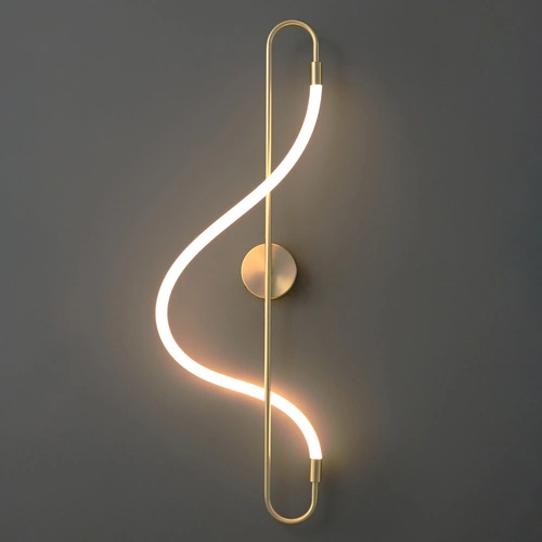 Moderní nástěnné svítidlo ESSA zlaté LED 90 cm do obýváku a ložnice Step into Design