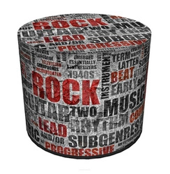 Kulatý čalouněný taburet Sub Intesi multicolor moderní do obýváku a ložnice 40 cm