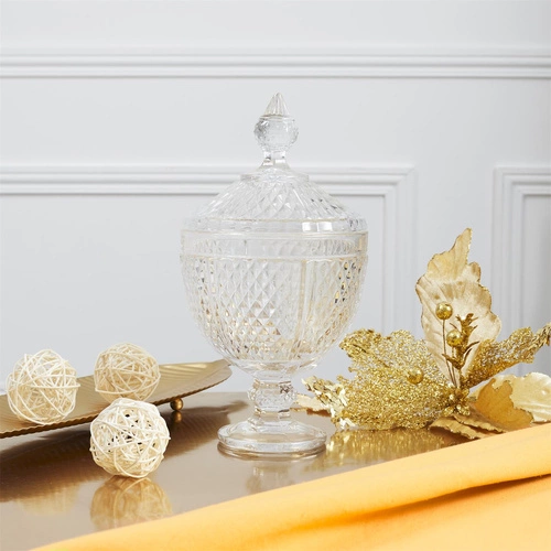 Skleněná bonboniéra Diamond 31 cm