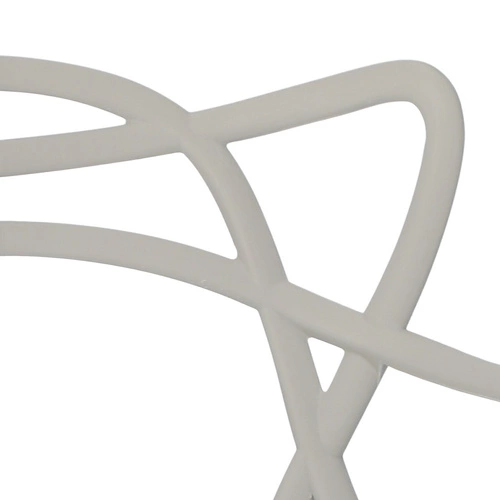 Jídelní židle Lexi šedá inspirovaná Master chair moderní, stohovatelná, s područkami