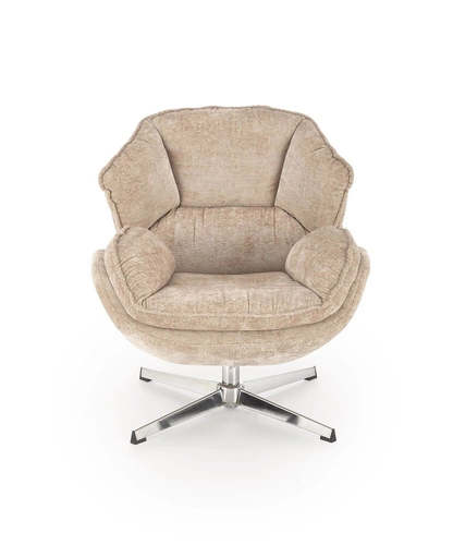 Odpočinkové křeslo Offred béžové do obýváku moderní s područkami látka Intesi