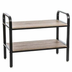 Industriální botník Jano 5five simply smart černý a přírodní do předsíně 71 cm