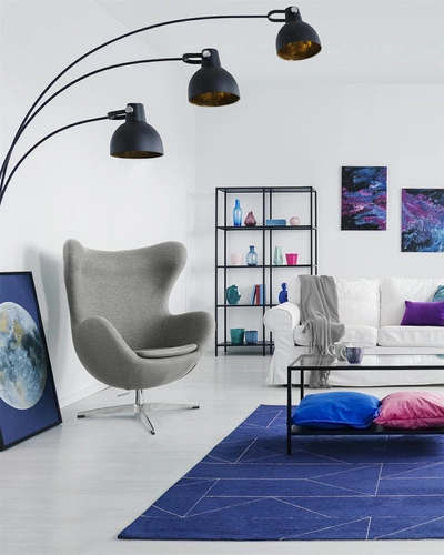 Otočná křesla uszak Jajo šedá Easy Clean do obýváku a kanceláře moderní glamour ve stylu Egg