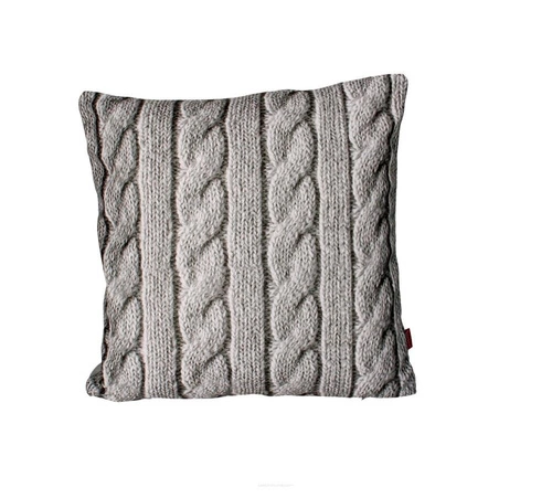 Sametový dekorační polštář Jersey 40x40 cm do obýváku a ložnice antialergenní šedý