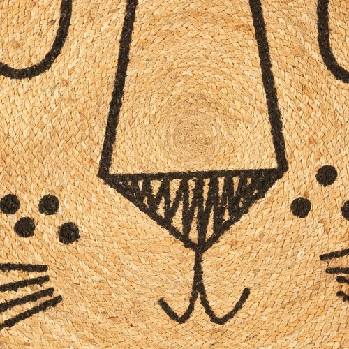 Dětský kobereček Lev z juty 90 cm