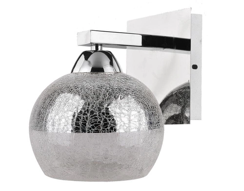 Moderní nástěnné svítidlo Cromina chrom CANDELLUX LIGHTING do ložnice a obývacího pokoje skleněné