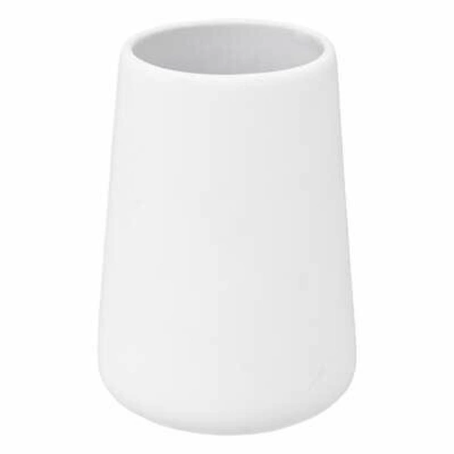 Keramický bílý kelímek na zubní kartáčky Colors do koupelny 5five simply smart